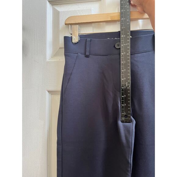 Betabrand Navy Classic Dress Yoga Straight Leg Pants Small Long 34 Inch Inseam - Picture 6 of 10